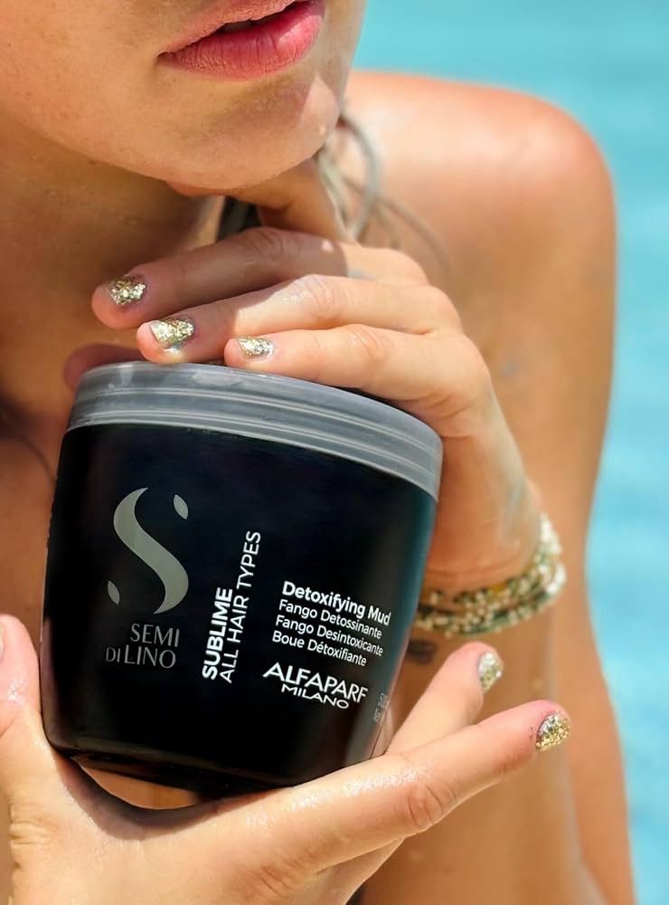 Saç maskası No Brand Semi di Lino Sublime Detoxifying Mud, 500 ml — Mallar, Bakı (2)