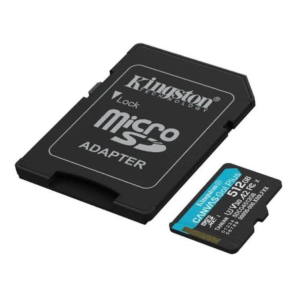 Kingston Canvas Go Plus Gen4 512GB microSDXC (SDCG4/512GB) + SD — Yaddaş kartları, Bakı (2)