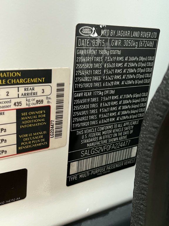 Land Rover Range Rover, 3.0 L, 2015 il, 154 497 km 77-MP-470 — Avtomobillər, Cəlilabad (9)