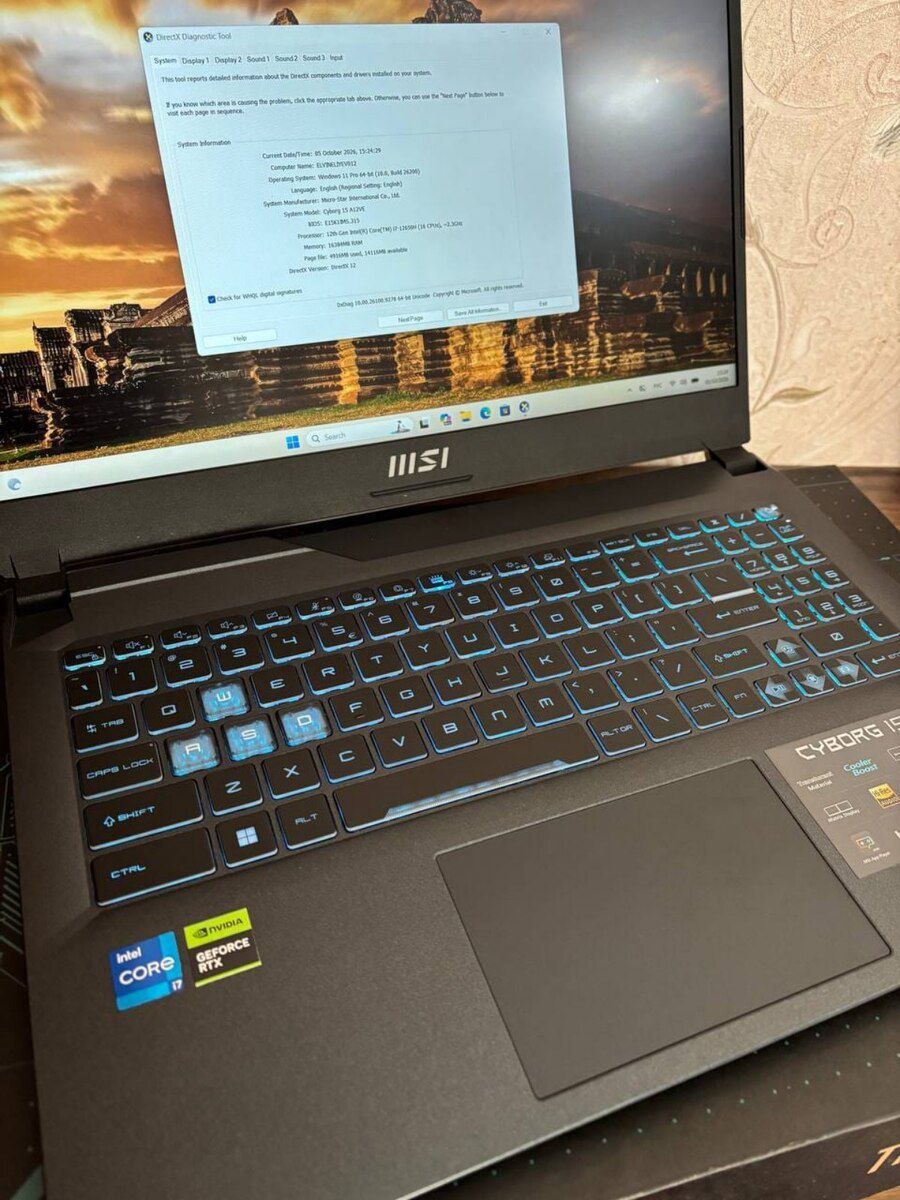MSI Cyborg RTX 4050 — Noutbuklar, Bakı (6)