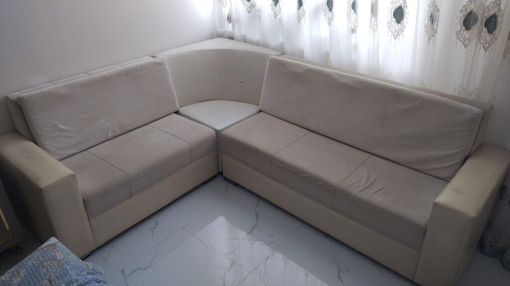 İşlənmiş, Künc divan, Bazasız, Açılmayan — Yumşaq mobilya dəstləri, Novxanı