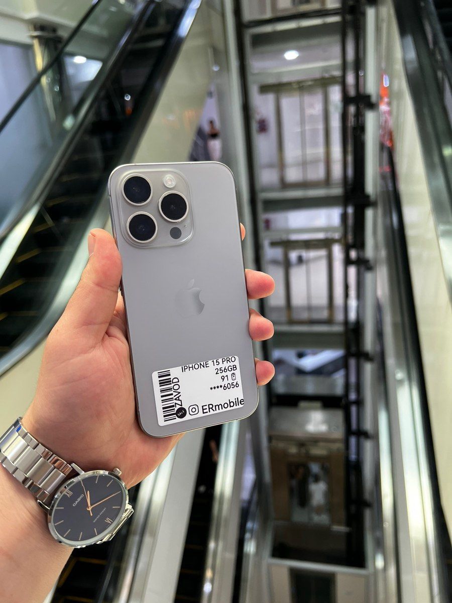 Apple iPhone 15 Pro Natural Titanium 256GB/8GB — Smartfonlar, Bakı