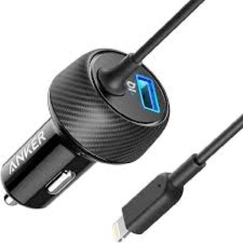 Anker PowerDrive 2 Elite with Lightning Connector Avtomobil Şarj — Bakı