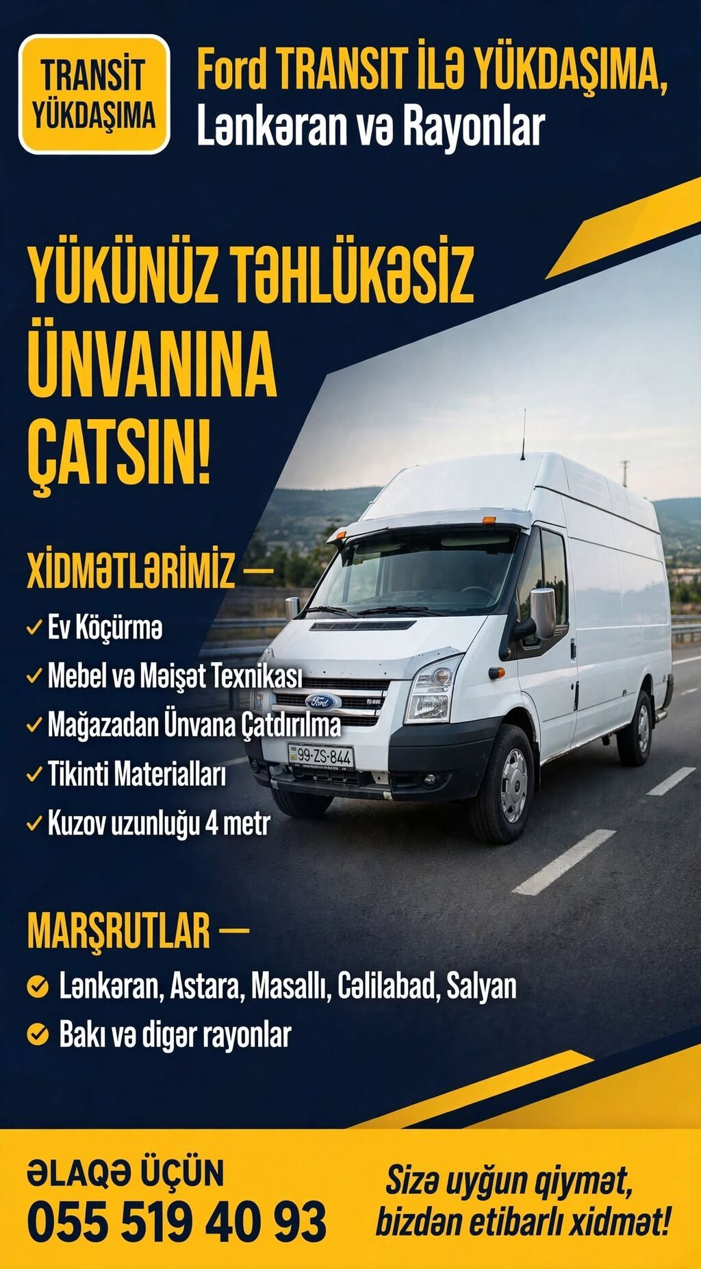 Ford Transit: 2.4 l 2011 il Van body type 99-ZS-844 — Avtomobillər, Lənkəran (5)