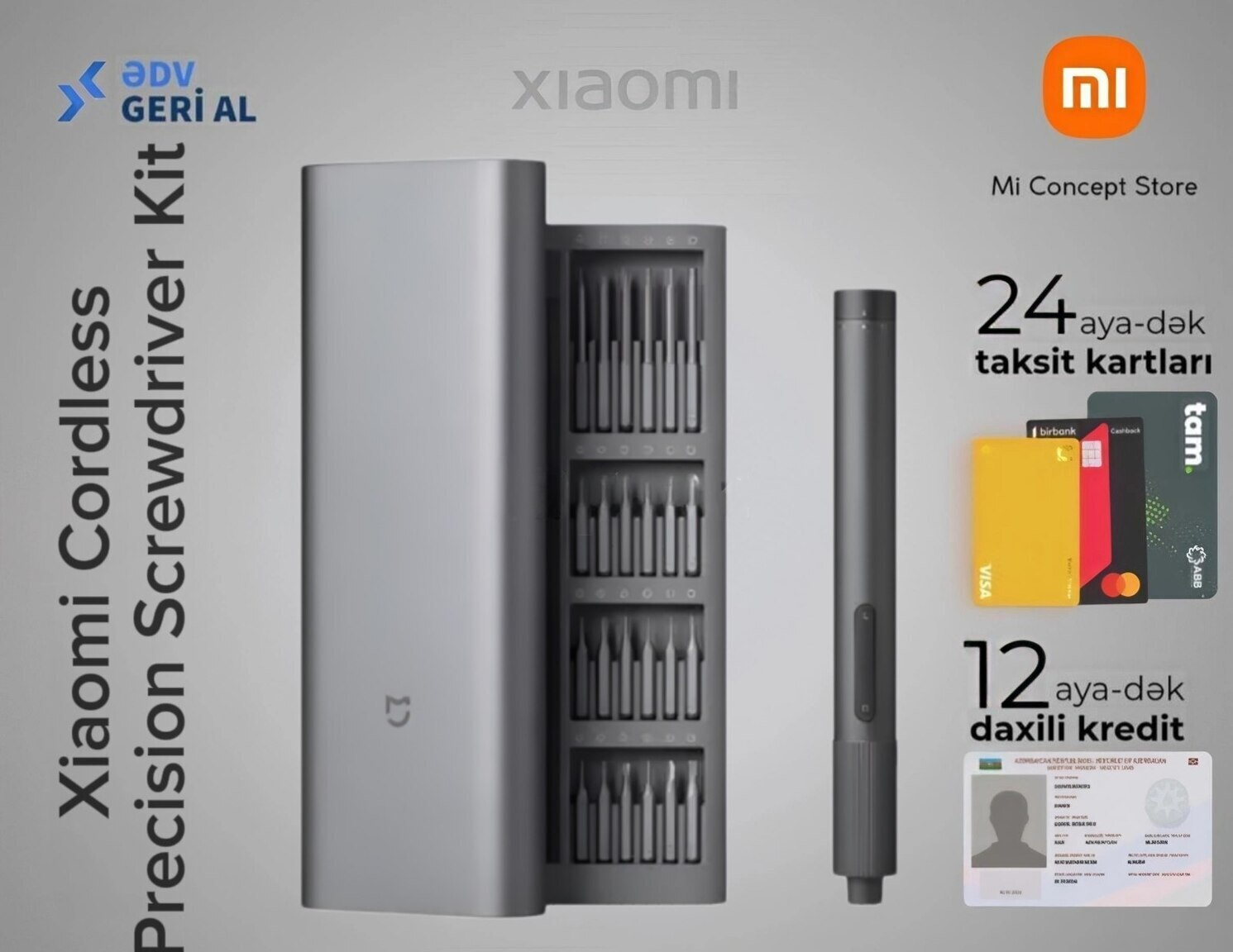Elektrikli tornavida dəsti Xiaomi Cordless Precision — Bakı