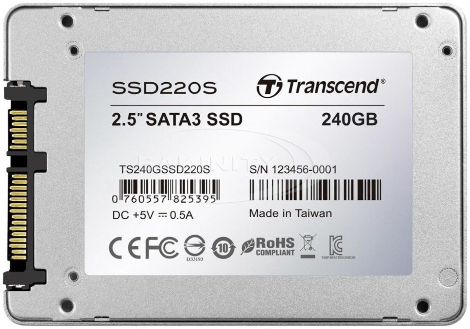 SSD Transcend 240GB TS240GSSD220S — Sabit diskləri, Bakı (2)