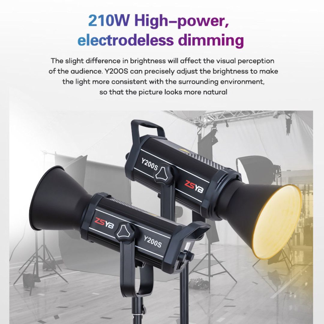 Zsyb Y200S 210W Pro LED işıqlandırması — Foto və video texnikası, Bakı (5)
