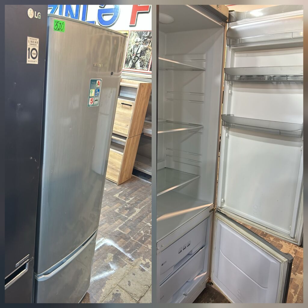LG ikiqapılı soyuducu - Rəng: metalik/gümüşü - Üst hissə – soyutma — Soyuducular, Digah