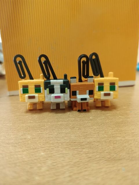 Minecraft üslubunda miniatür heyvan fiqurları dəsti - 4 ədəd blokvari — Bakı