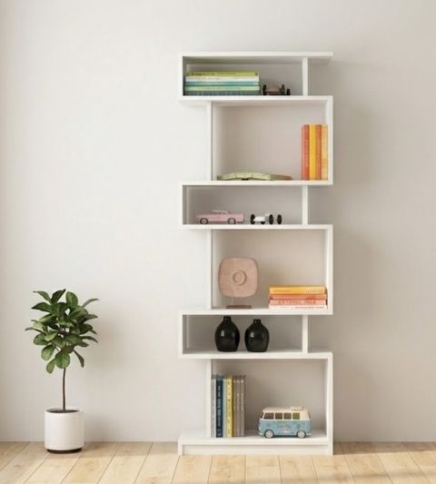 Stellaj No Brand, Laminat, Ağ, 180x60x30 sm — Bakı