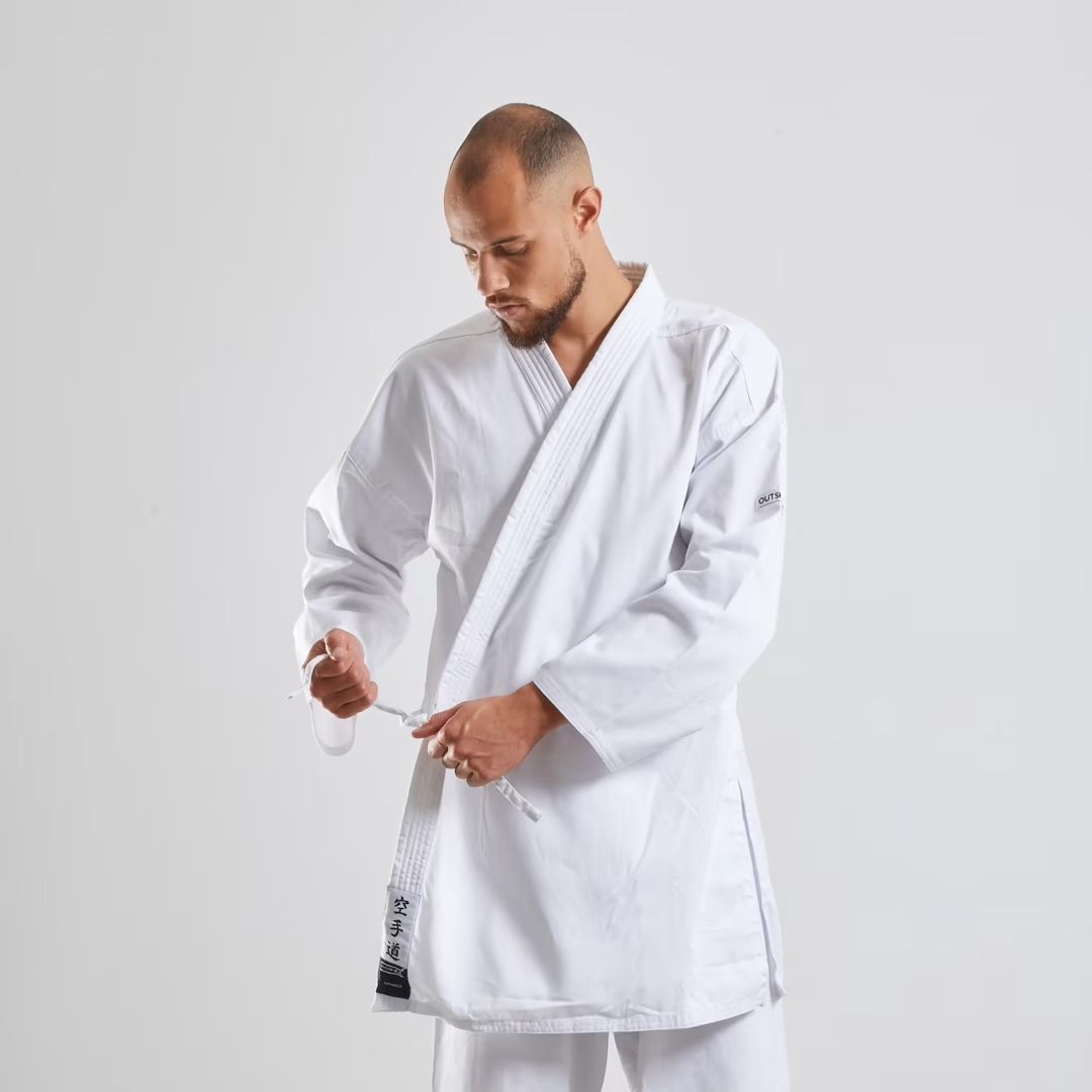 Karate məşqi üçün kimono Decathlon Outshock 100, ağ, pambıq/poliester, 180 sm — Mallar, Bakı (2)
