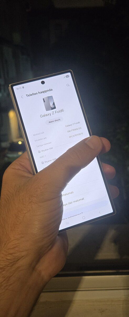Samsung Galaxy Z Fold 6 Silver Shadow 512GB/12GB — Smartfonlar, Bakı (10)