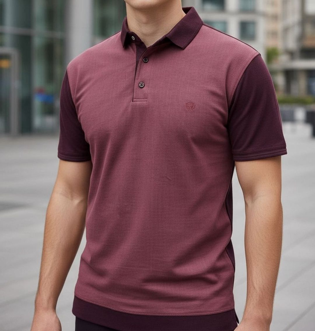 Kişilər üçün polo Konko TCS_3042, tünd qırmızı, pambıq, ölçü XXL — Mallar, Bakı (2)