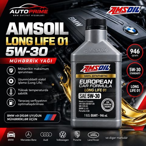 Amsoıl Long Life 01 5W-30 — Bakı