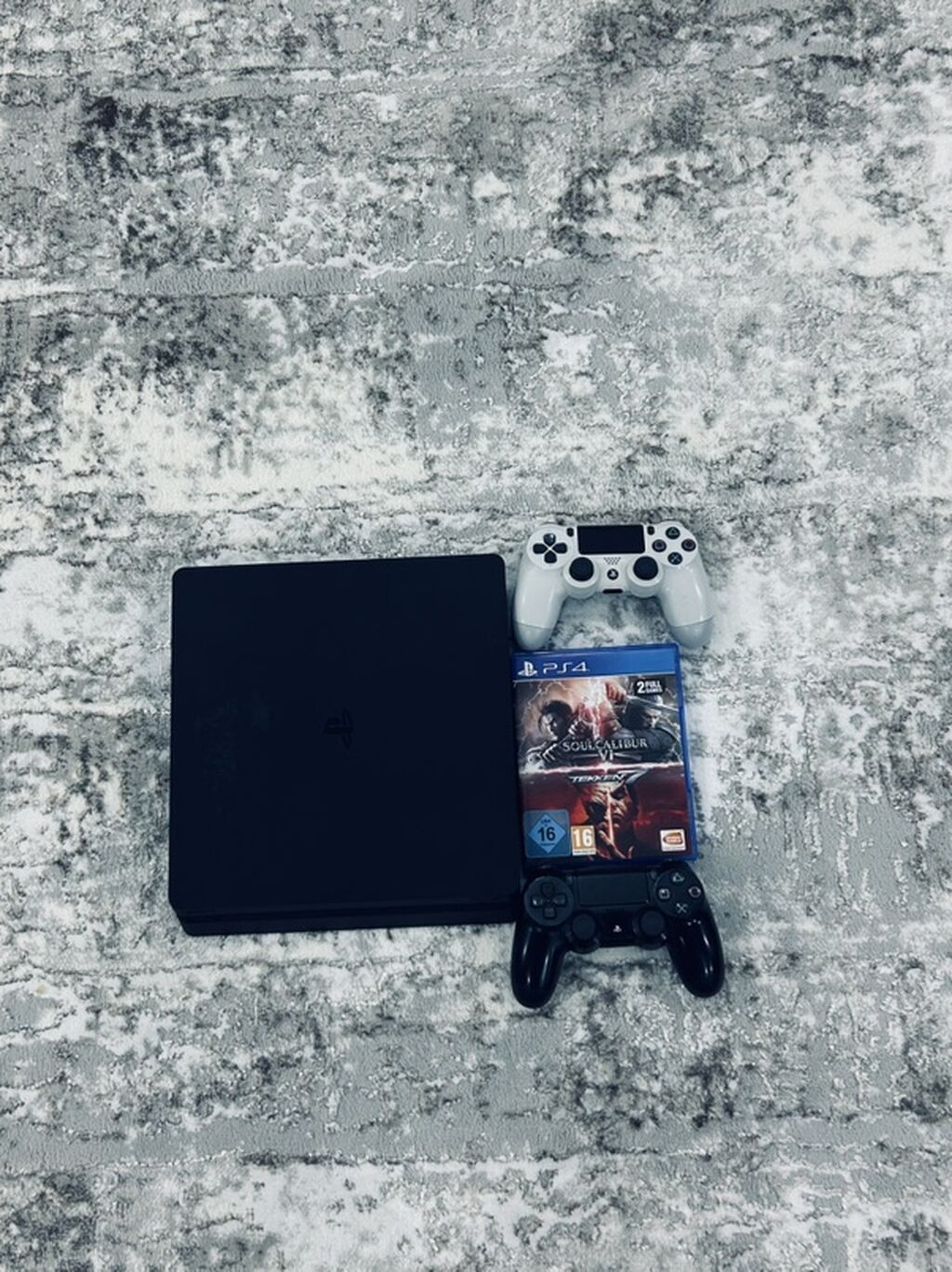 Sony PlayStation 4 Slim (qara) oyun konsolu dəsti Dəst tərkibi: - PS4 — Oyun konsolları, Digah