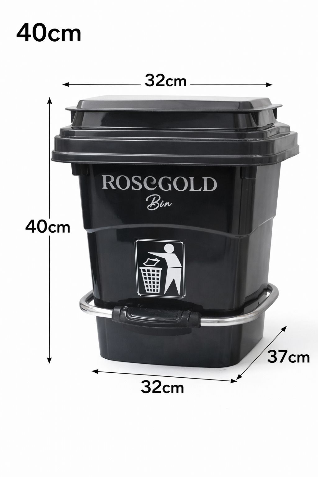 Zibil çəni OFS-2102, qara, plastik, 20 l — Mallar, Bakı (2)