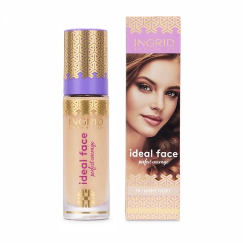 Tonal krem Ingrid Cosmetics Ideal Face - 10 Light Ivory, 30 ml — Bakı