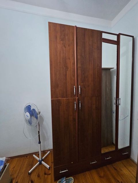 Yataq otağı üçün dolab dəsti - Material: ağac teksturalı laminat — Bakı