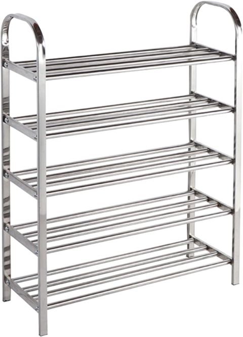 Ayaqqabı üçün altlıq raf_999, 5 rəf, 100x80 sm, gümüşü — Bakı