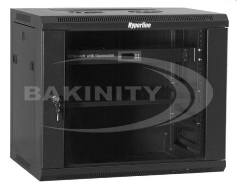 Hyperline TWM Шкаф настенный 19-дюймовый 18U 600x450 — Bakı