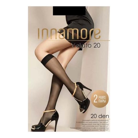 Qolfi dəsti Innamore Velato, 20 den, 2 cüt, Nero, qara — Bakı