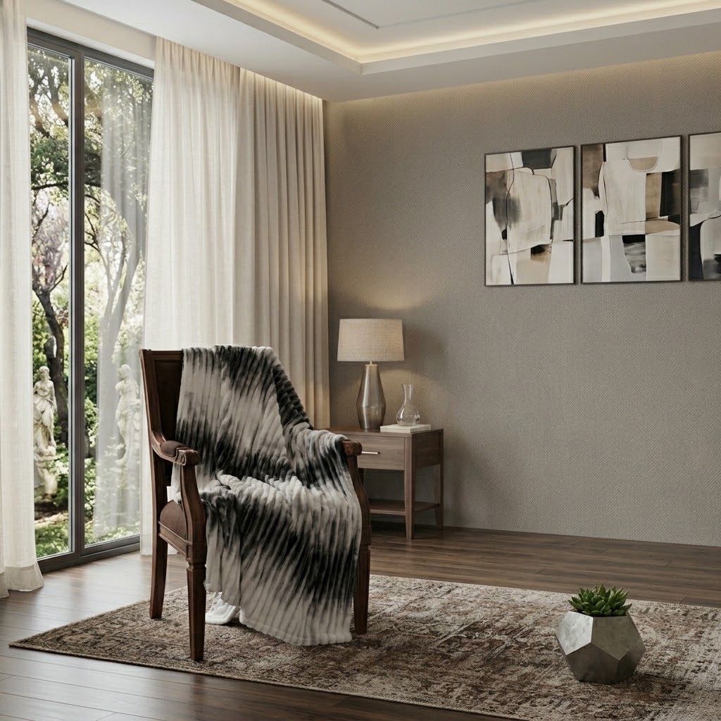 Pled-örtük MZ2311, ikinəfərlik, 220x240 sm, bambuk — Mallar, Bakı (2)