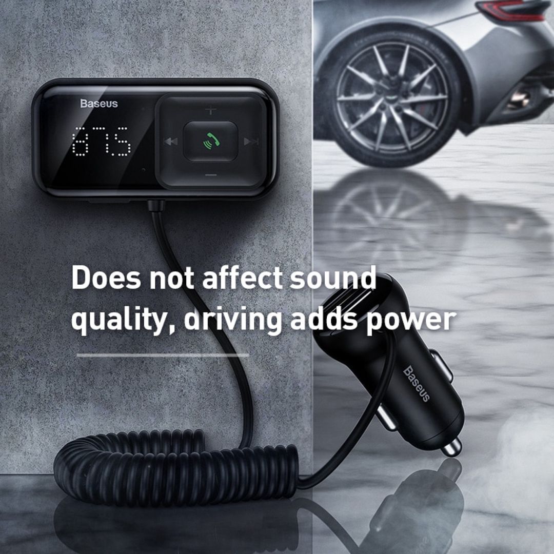 Baseus USB Avtomobil enerji ötürücüsü FM Transmitter Bluetooth Modulyator — Avtomobil aromolayıcıları, Bakı (2)