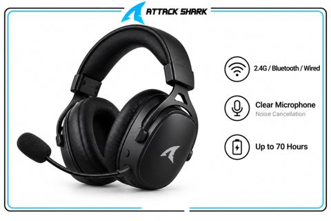 Headphone Attack Shark L90 Black — Bakı
