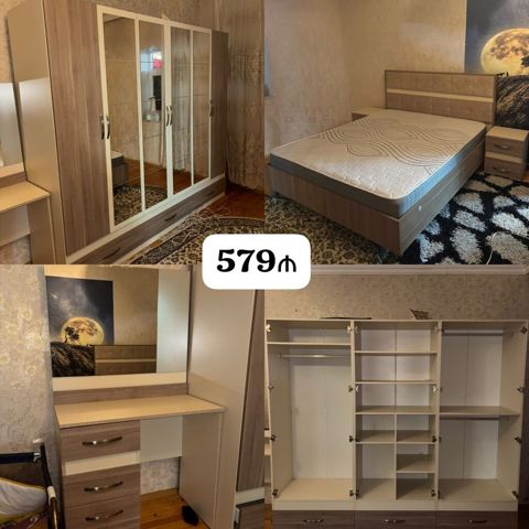 İkinəfərlik çarpayı, Dolab, Termo, 2 tumba, İşlənmiş — 580 ₼ · Bakı · Yataq otağı mobilya dəstləri İkinəfərlik çarpayı, Dolab, Termo, 2 tumba, İşlənmiş — Bakı