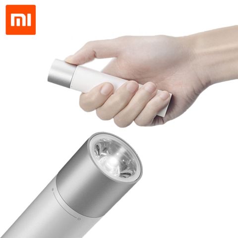 Fənər Xiaomi Mi Portativ Fənər + Power Bank 3350 mAh Ağ — Almal — Умный дом и безопасность