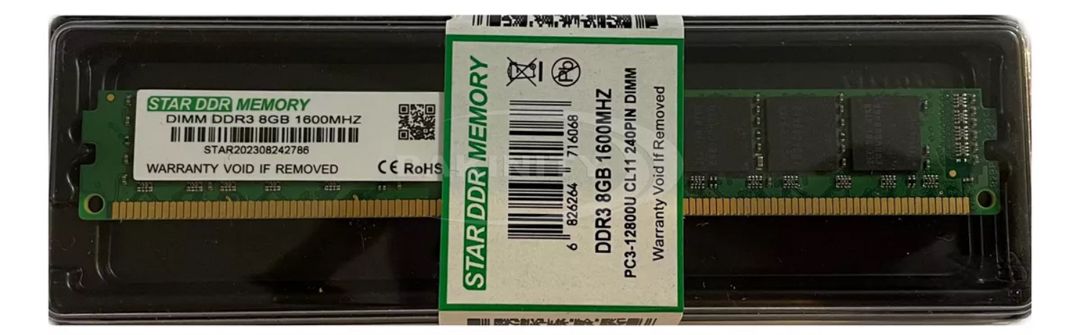 Operativ yaddaş Star Dımm DDR3 8GB 1600Mhz — Operativ yaddaş, Bakı (2)