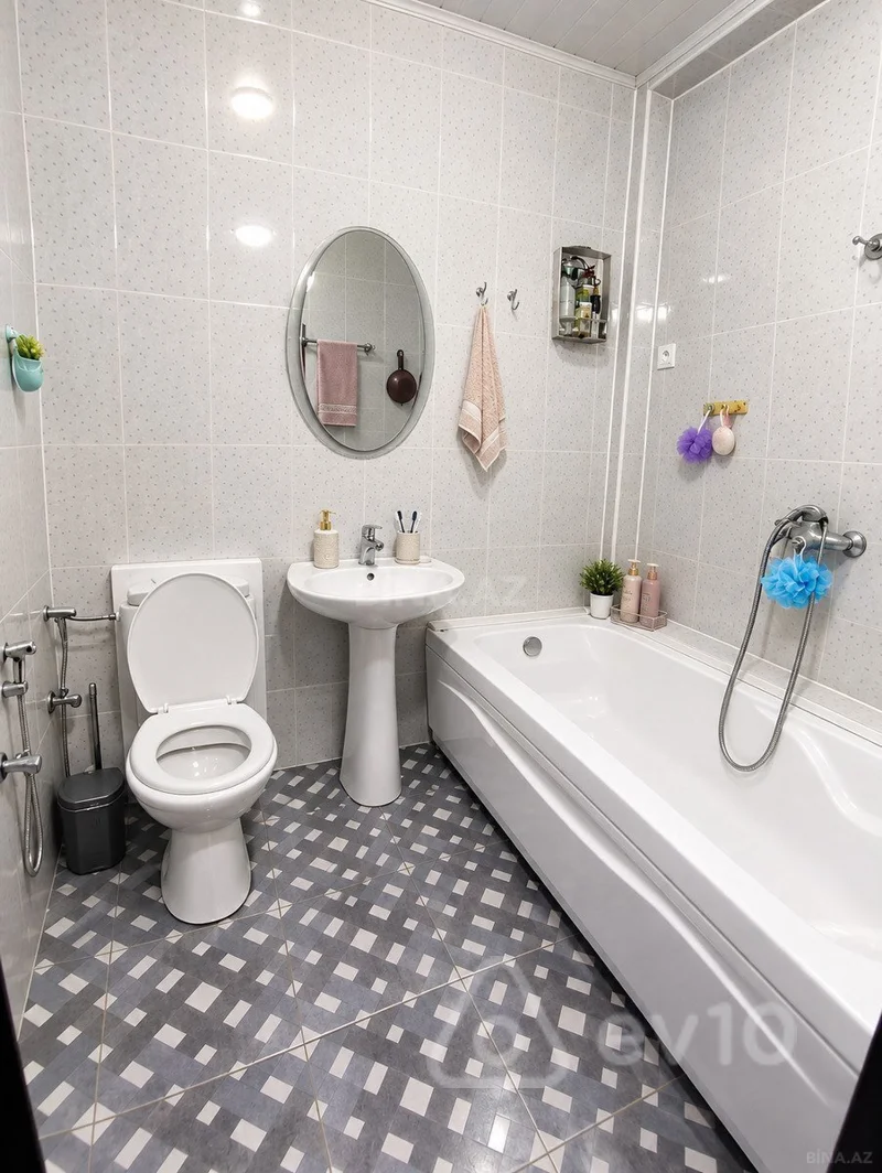 2 otaqlı mənzil, 70 m², Naxcivanski kucesi — kirayə — Mənzil, Bakı (6)