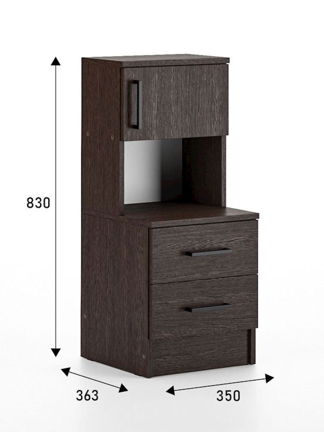 Tumba 35x36.3x83 sm, Ldsp, Qəhvəyi — Mallar, Bakı (3)