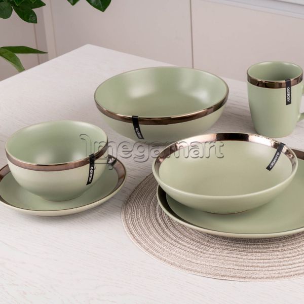 Salat kasası Ardesto Bowl Liguria Green bay, 22cm, ceramics, green (AR2922LGC) — Bişirmə qabları, Bakı (3)
