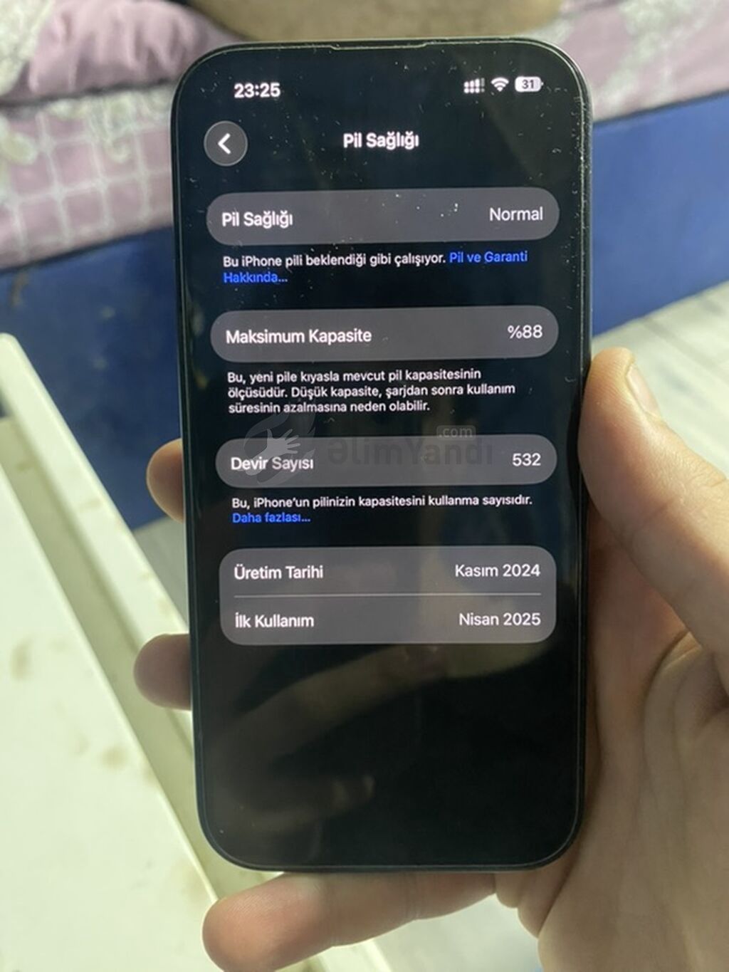 IPhone 15, 128 GB, Qara, Simsiz şarj — Elektronika, Bakı (7)