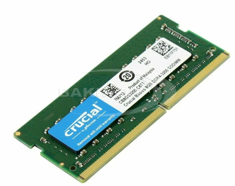 Operativ yaddaş SO-DDR4 Crucial 8GB (CB8GS3200) — Bakı
