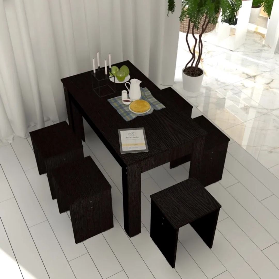 Nahar masası Marina 3563_M25StolmaxiStulVen, Ldsp, 75x60x110 sm, qəhvəyi — Mallar, Bakı (3)