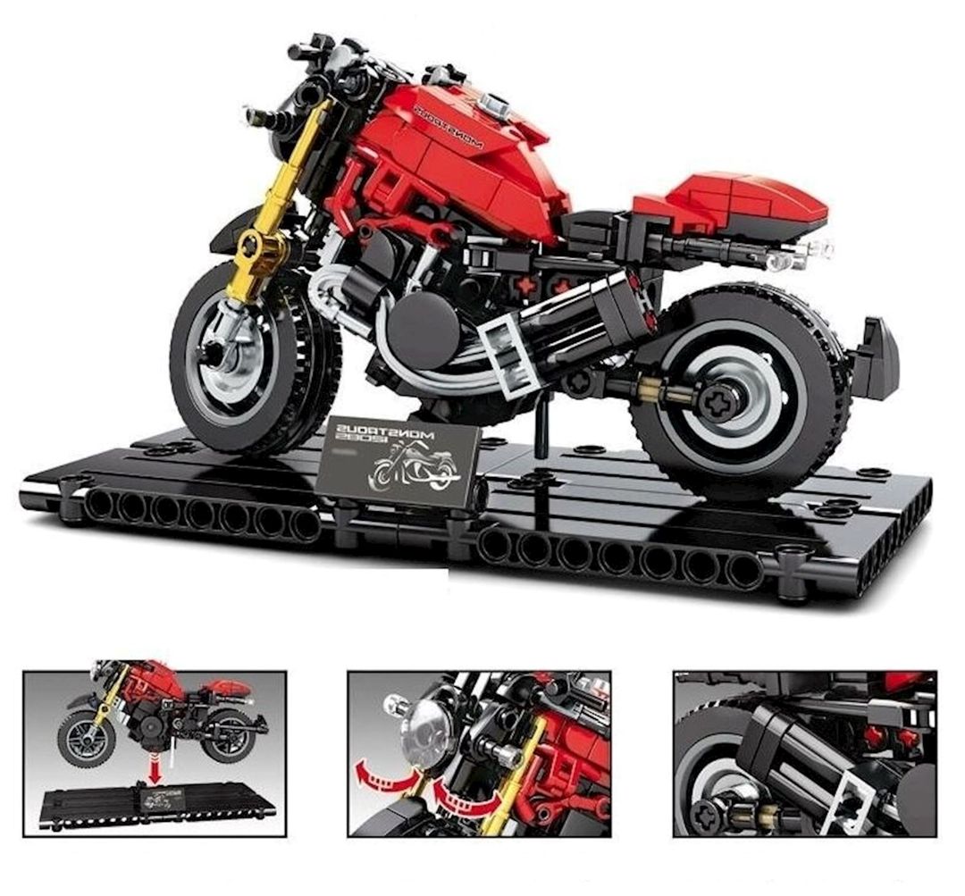 Konstruktor Sembo Block DY796872 Motosiklet, 273 element, 6+ yaş — Mallar, Bakı (3)