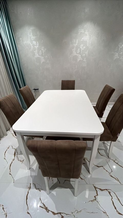 Masa dəsti satılır – 350₼ - Açılan mexanizmli ağ yemək masası - 6 — 350 ₼ · Bakı · Masalar və stullar Masa dəsti satılır – 350₼ - Açılan mexanizmli ağ yemək masası - 6 — Bakı