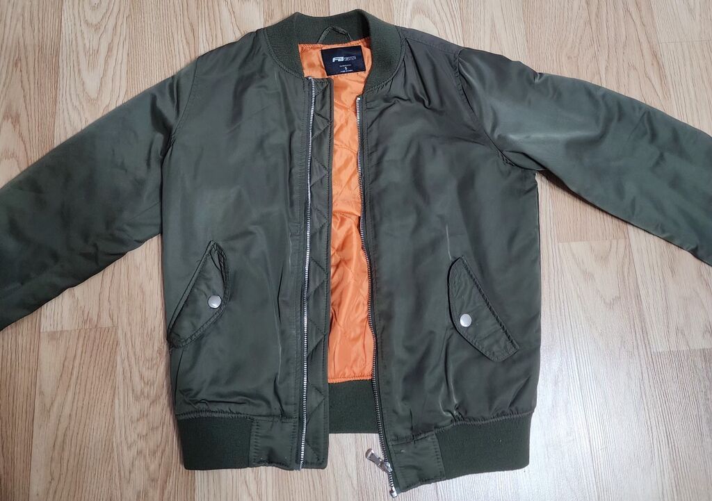Unisex bomber gödəkçə – - Rəng: xaki (zeytun yaşıl) - Daxili: parlaq — Kurtkalar, Bakı (4)