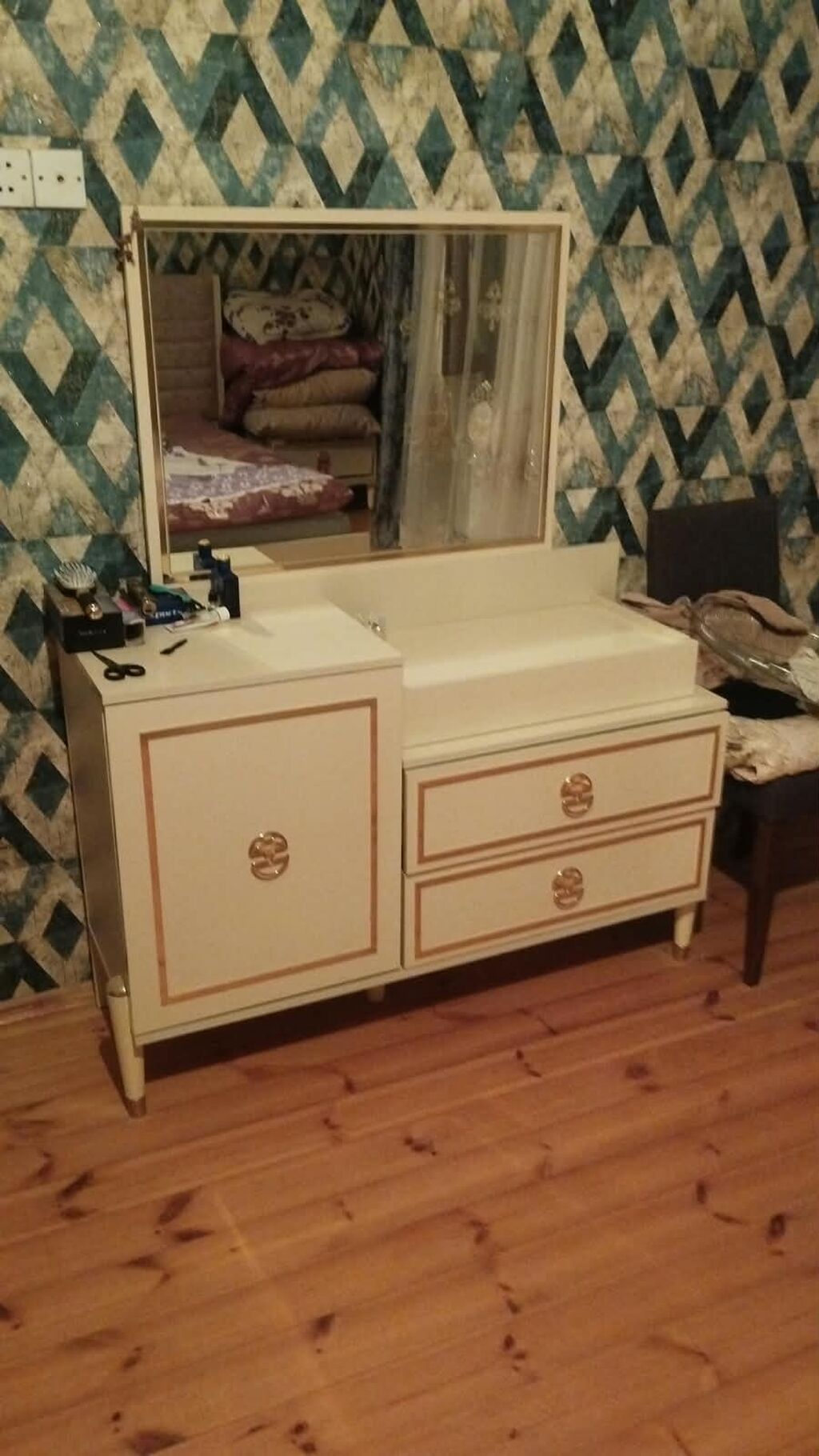 İkinəfərlik çarpayı, Dolab, Termo, 2 tumba, İşlənmiş — Yataq otağı mobilya dəstləri, Bakı (4)