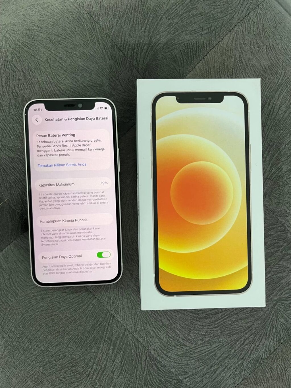 IPhone 12, 128 GB, Ağ, Zəmanət, Kredit, Simsiz şarj — Apple iPhone, Bakı (5)