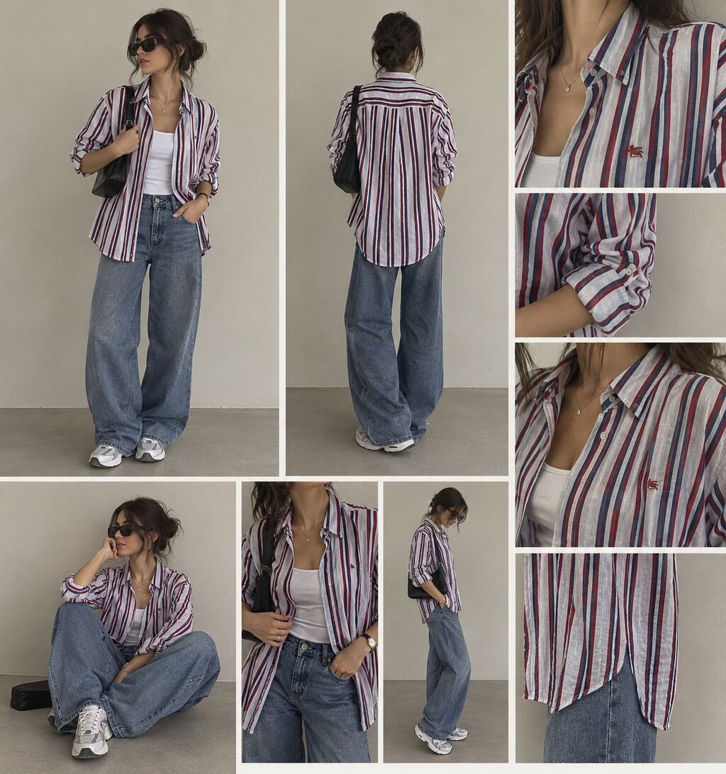 Köynək, Burberry, M, rəng - Ağ — Köynək, Bakı