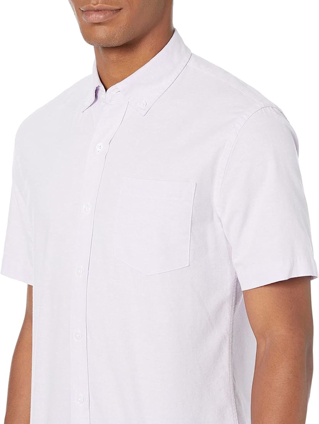 Kişilər üçün qısaqol köynək Amazon essentials Mens Oxford shirt ağ, pambıq, ölçü S — Mallar, Bakı (2)