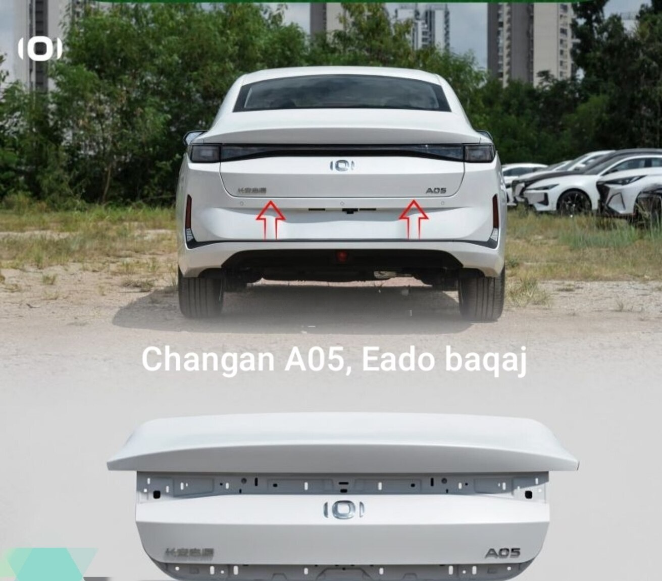 Baqaj Changan A05 və Eado modelləri üçün — Bakı