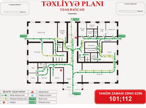 Təxliyə planının çəkilməsi — 45 ₼ · Bakı · Təmir və inşaat Təxliyə planının çəkilməsi — Bakı