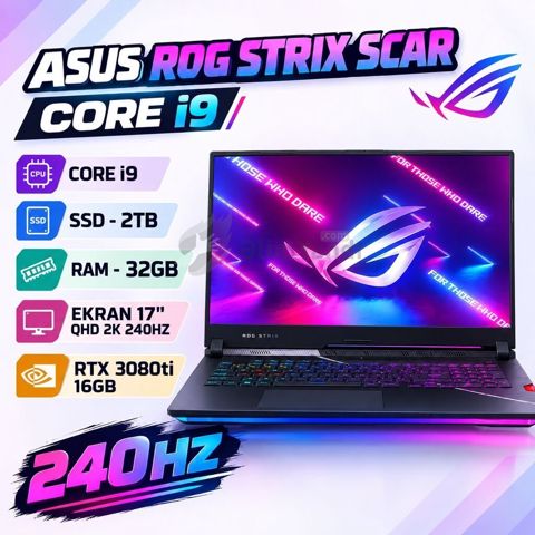 Yeni ASUS ROG, 17.3 Intel Core i9, 2 TB, Pulsuz çatdırılm — Bakı