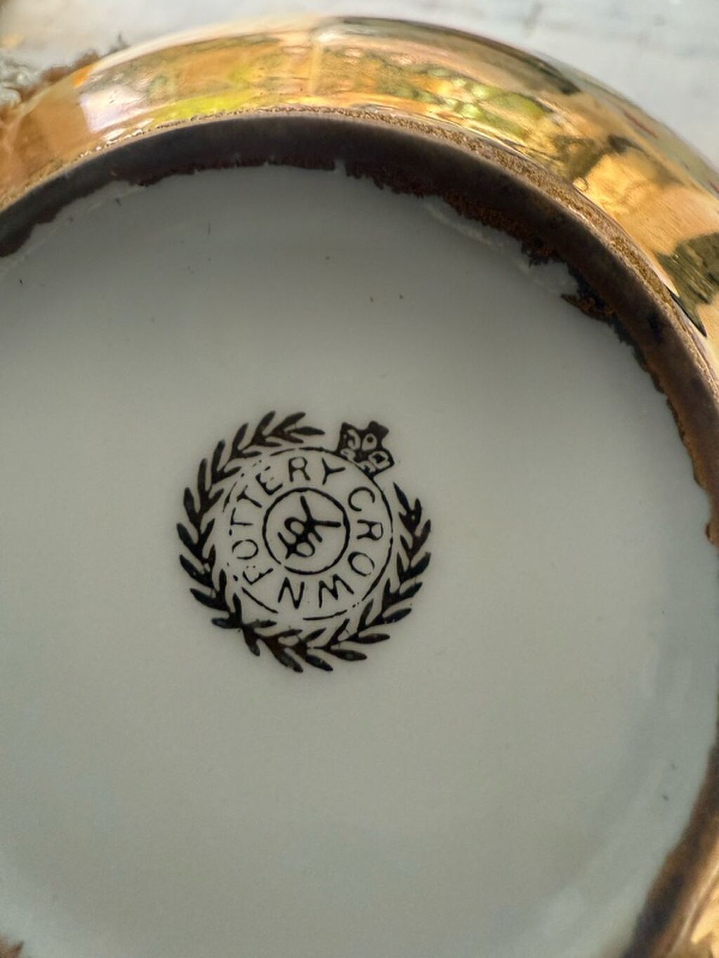Çay dəsti, rəng - Qızılı, Farfor — Süfrə qabı, Bakı (4)