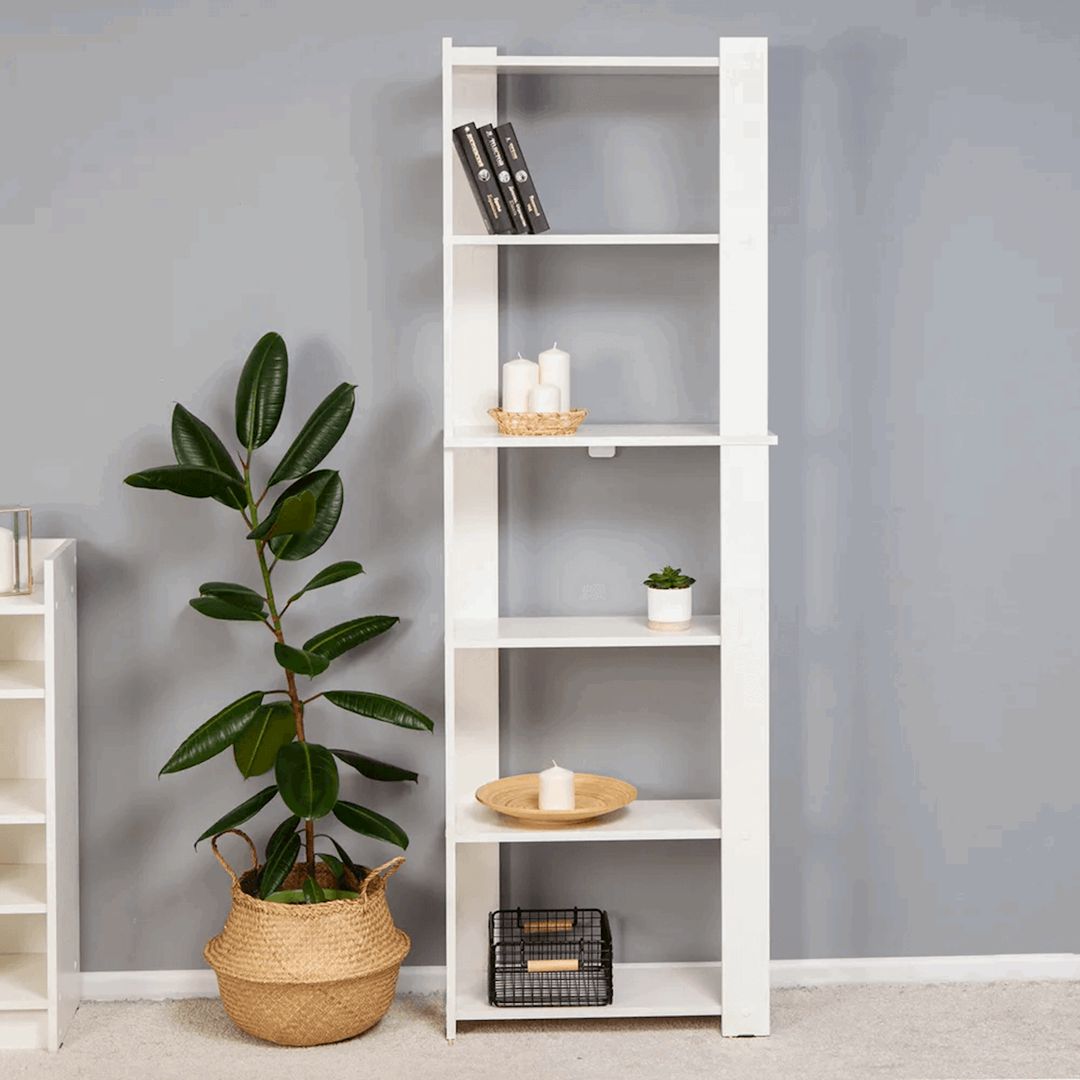 Stellaj Letta, ağ, Ldsp, 60x28x180 sm — Mallar, Bakı (3)