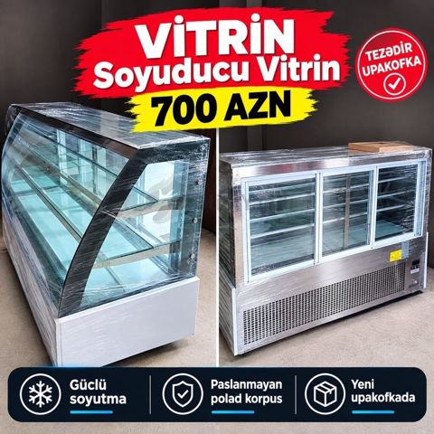 *Vitrin soyuducu tezedi upakofkada alinib istifade olunmayib — Bakı